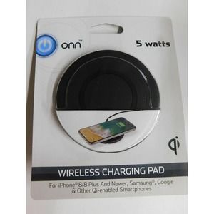 5/$25 ONN 5W WIRELESS CHARGING PAD-IPHONE SAMSUNG/GOOGLE NEW IN BOX